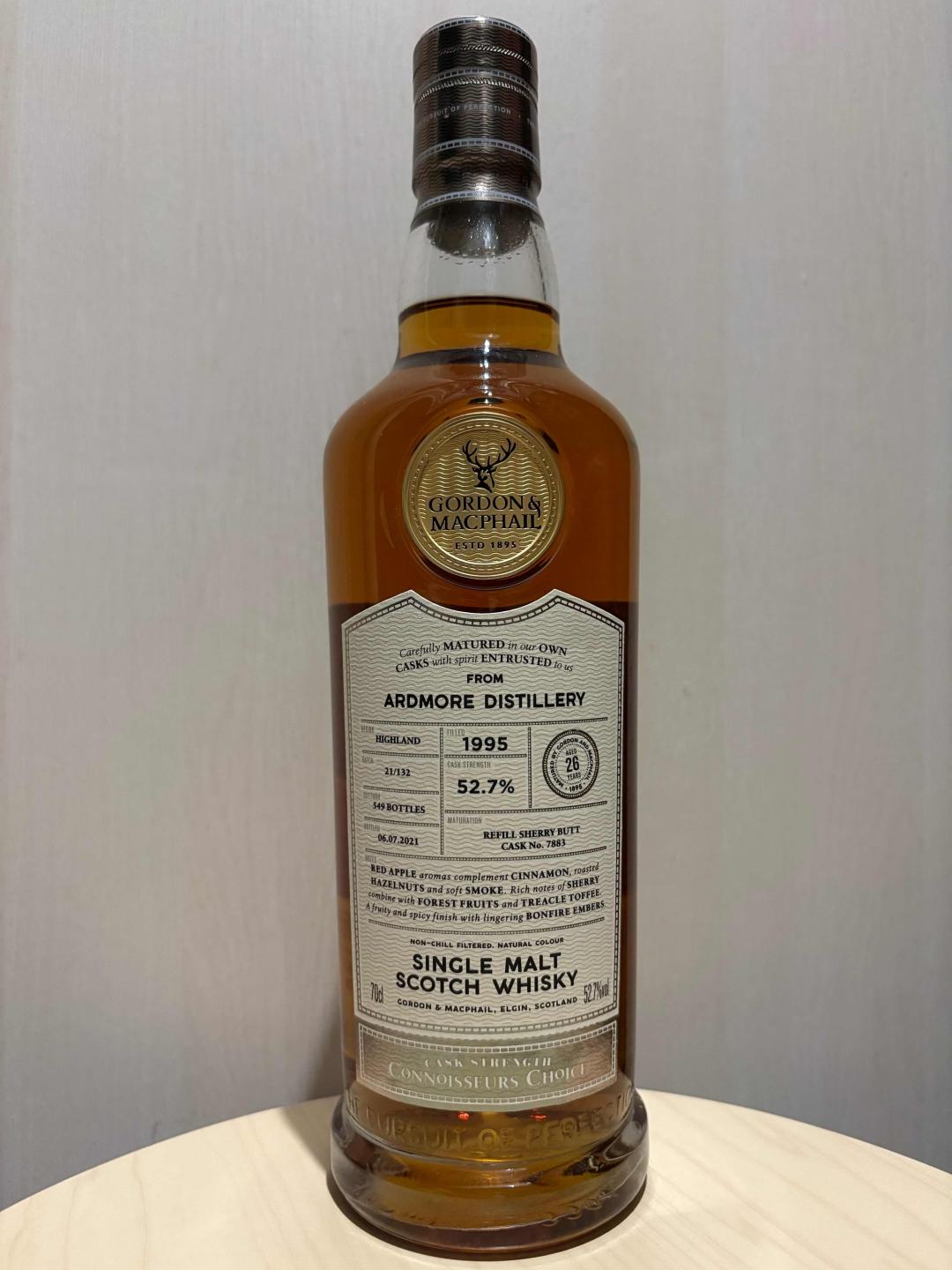 阿德摩尔1995-2021/26yo雪莉单桶#7883 GMCC