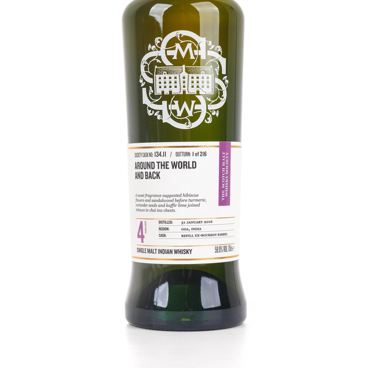 SMWS 134.11 John 4年 2016 印度威士忌