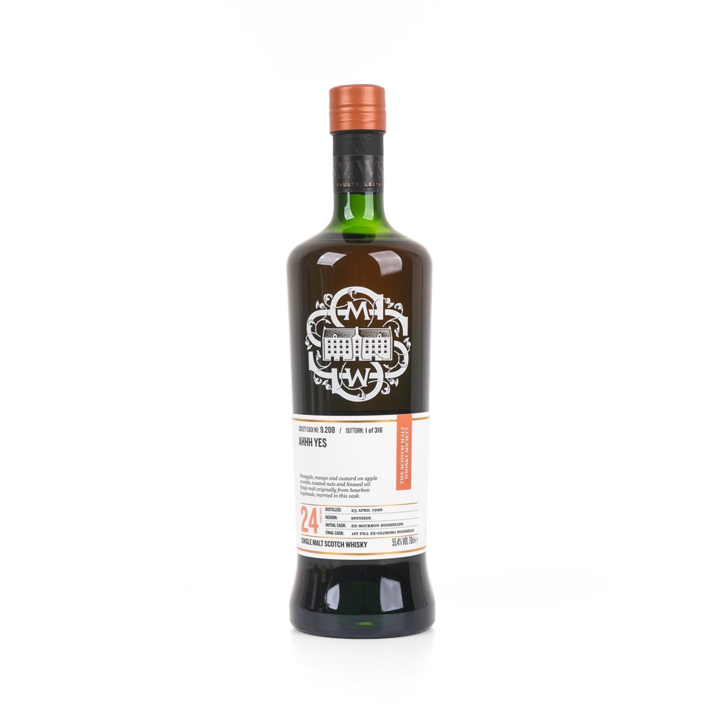 SMWS 9.208 格兰冠 24年 1996 雪莉桶后熟