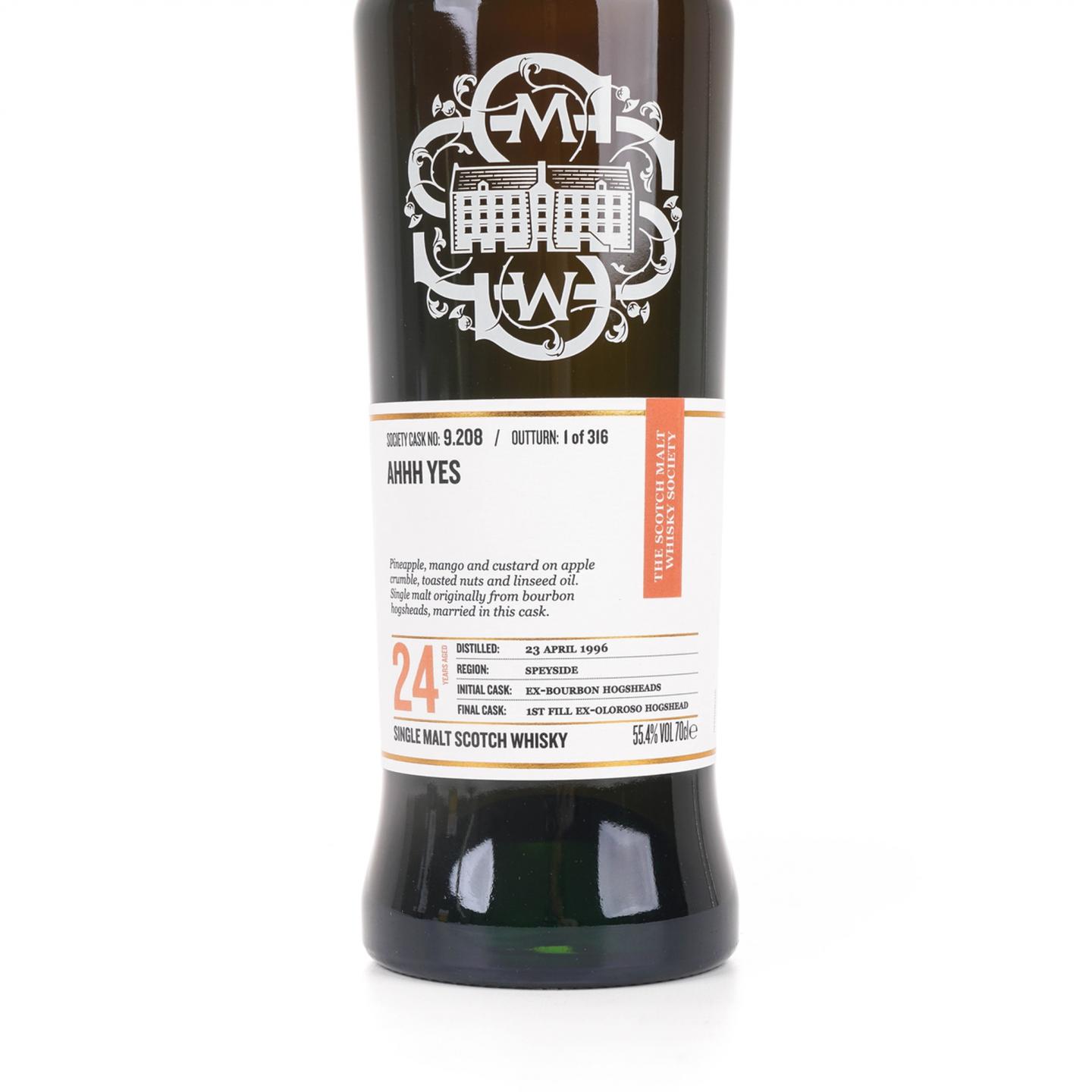 SMWS 9.208 格兰冠 24年 1996 雪莉桶后熟
