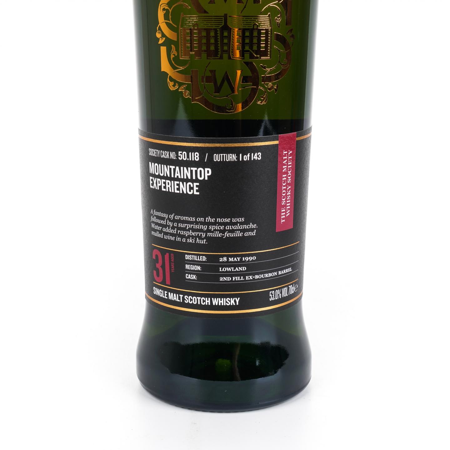 SMWS 50.118 磐火 31年 1990 波本单桶 53%