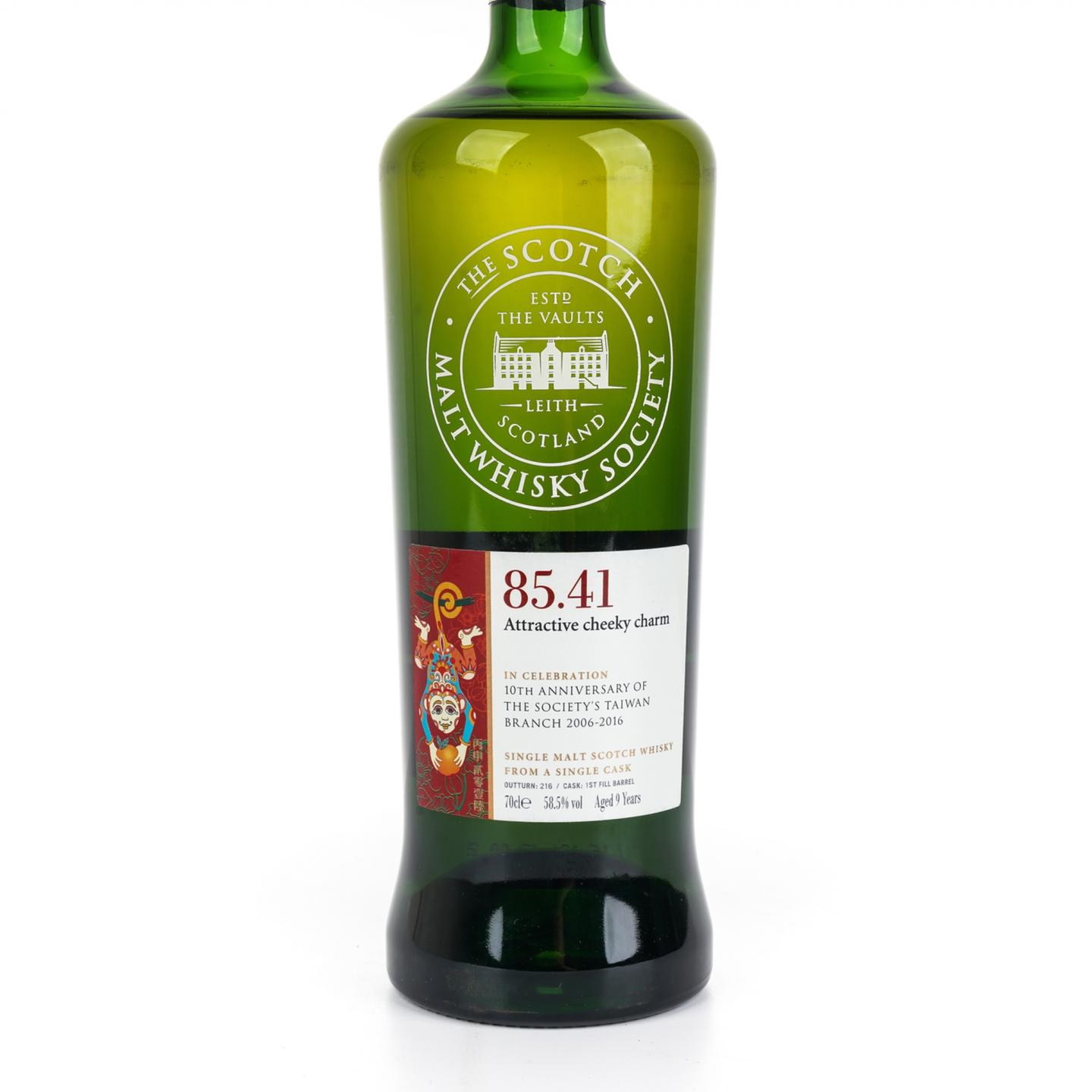 SMWS 85.41 格兰爱琴 9年 2016 协会十周年 台湾限定