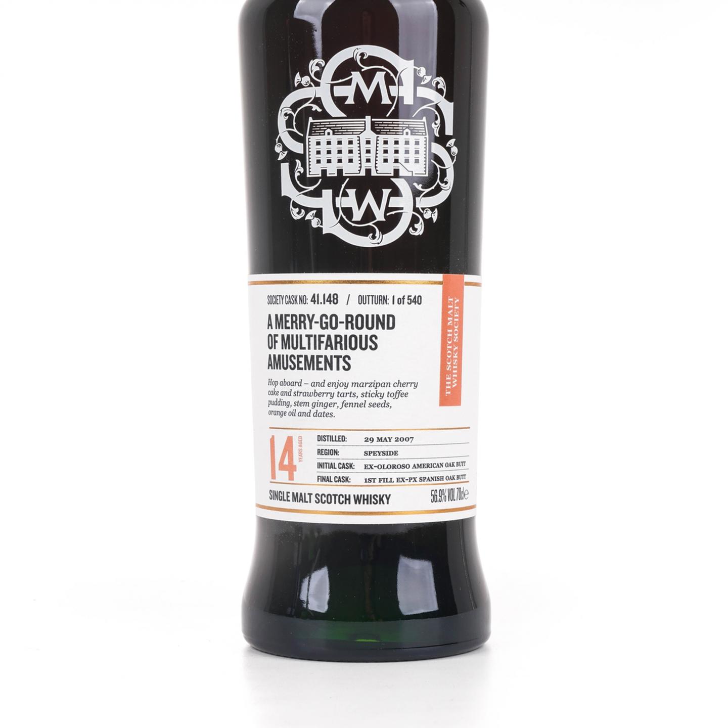 SMWS 41.148 大云 14年 2007 雪莉桶