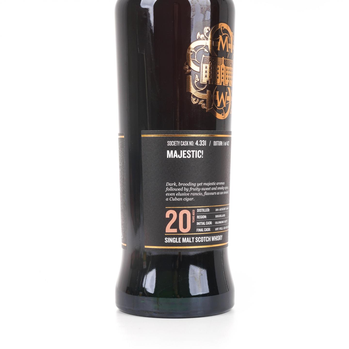 SMWS 4.331 高原骑士 20年 2001 雪莉桶