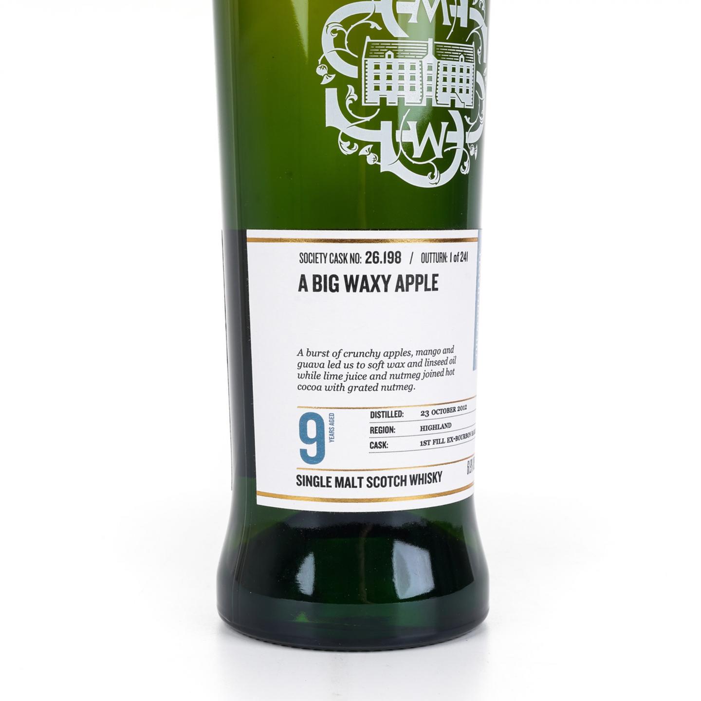 SMWS 26.198 克里尼利基 9年 2012