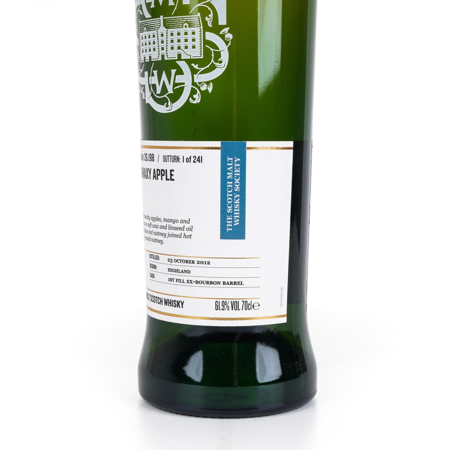 SMWS 26.198 克里尼利基 9年 2012