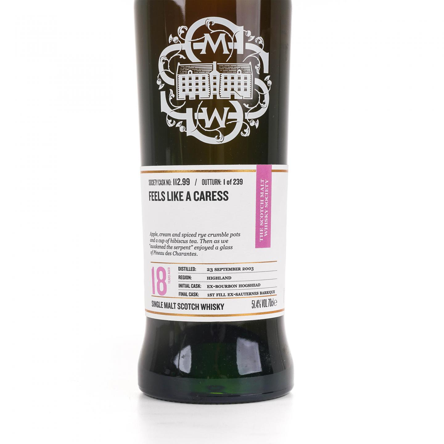 SMWS 112.99 罗曼湖 18年 2003