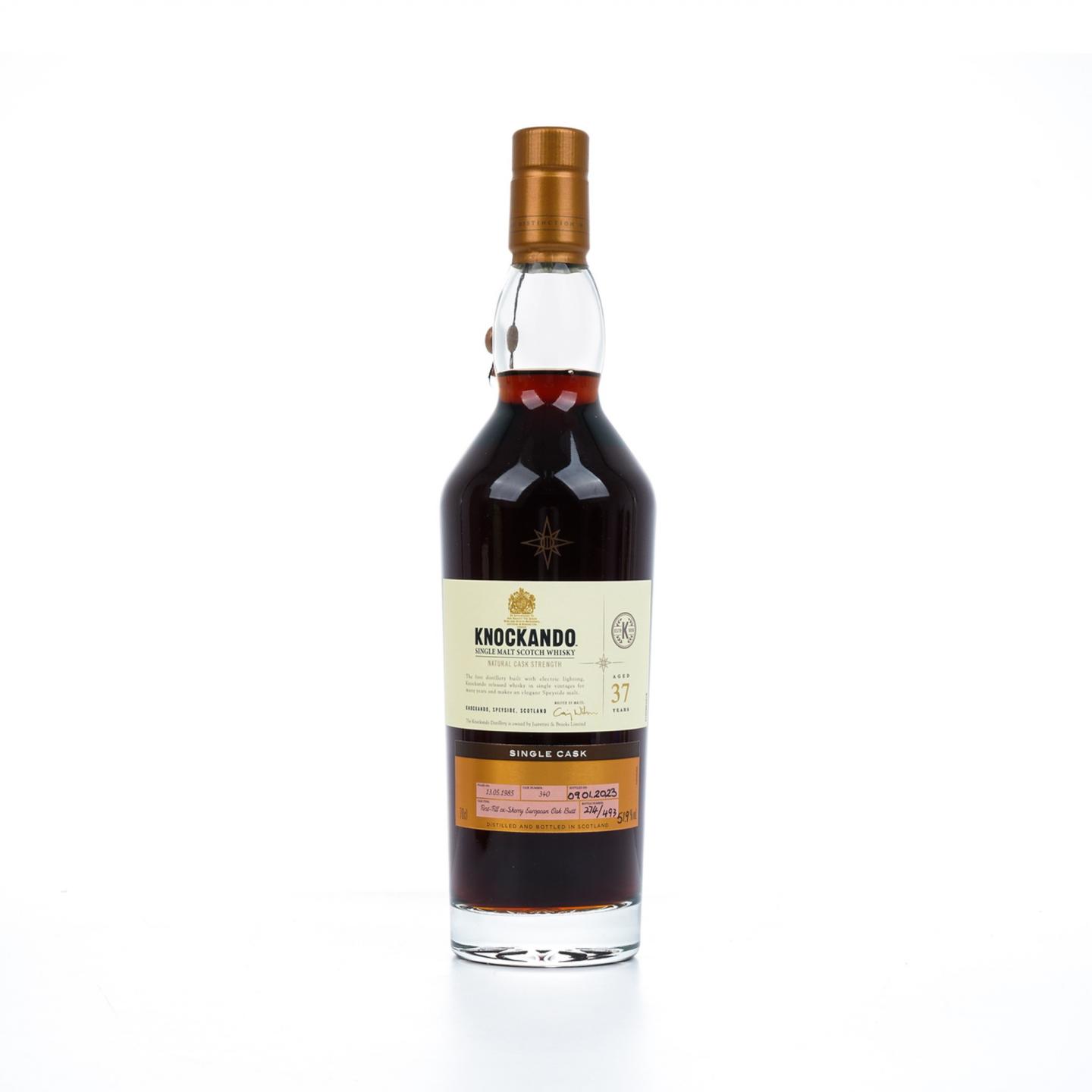 洛坎多 37年 1985-2023 雪莉单桶 COD星星标 Single Cask 桶强 行货