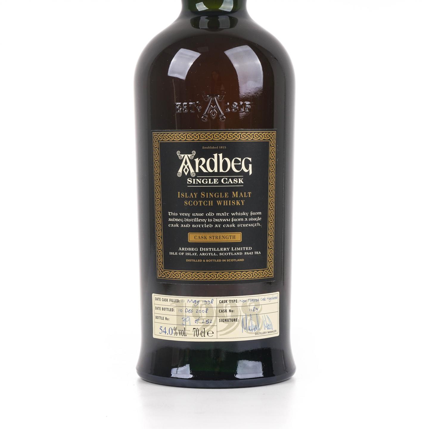阿贝 10年 1998-2008 Feis Ile 单桶#1189
