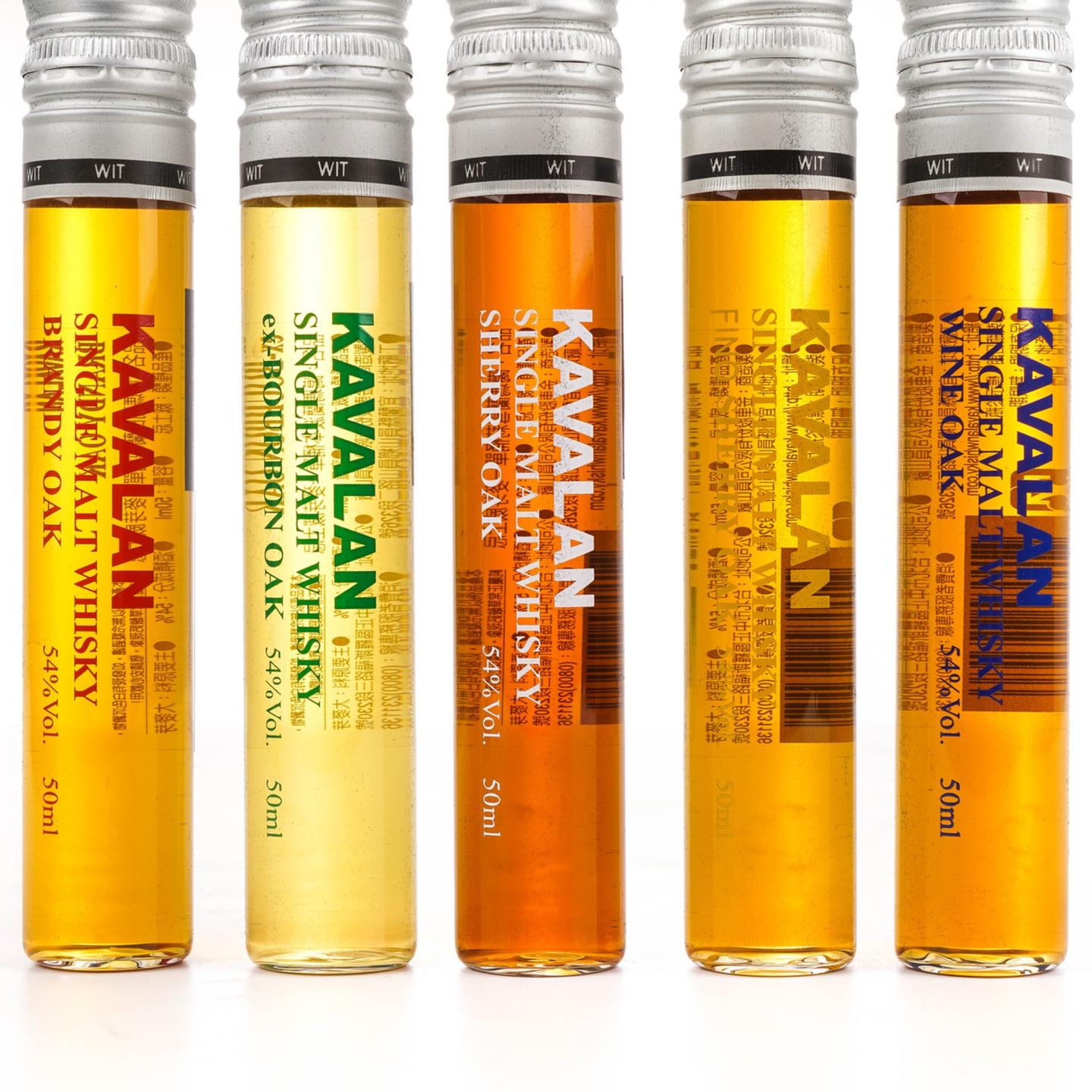 【酒版】噶玛兰 2015 经典单一麦芽威士忌 试管品鉴礼盒 5支组*50ml
