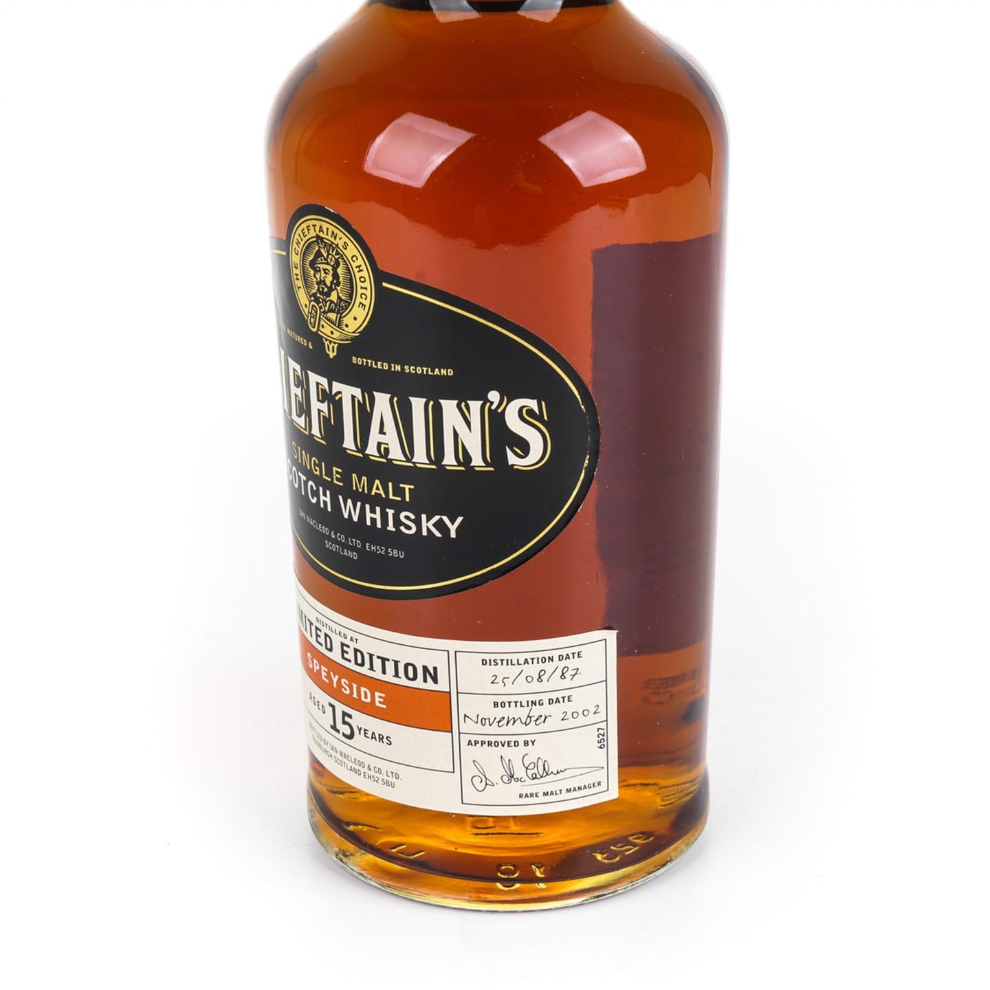 老酋长 Speyside 15年 1987-2002 限量版