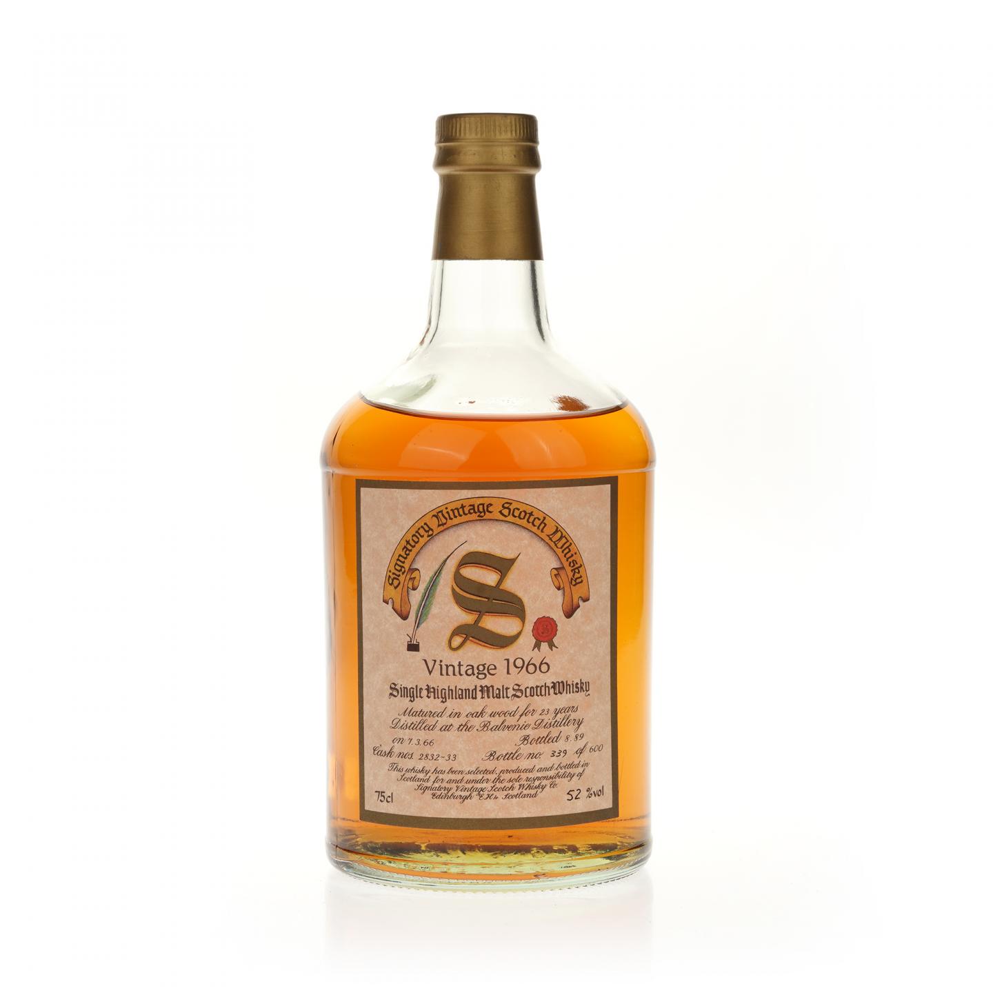【威士忌】百富 23年 1966 SV 750ml