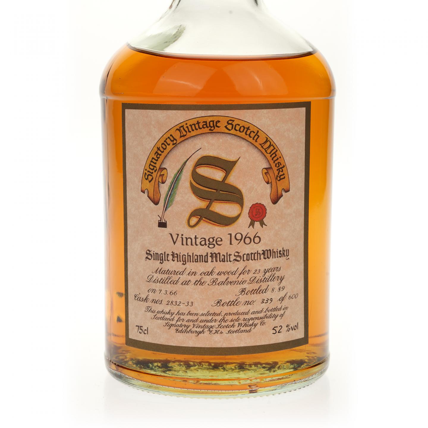 【威士忌】百富 23年 1966 SV 750ml