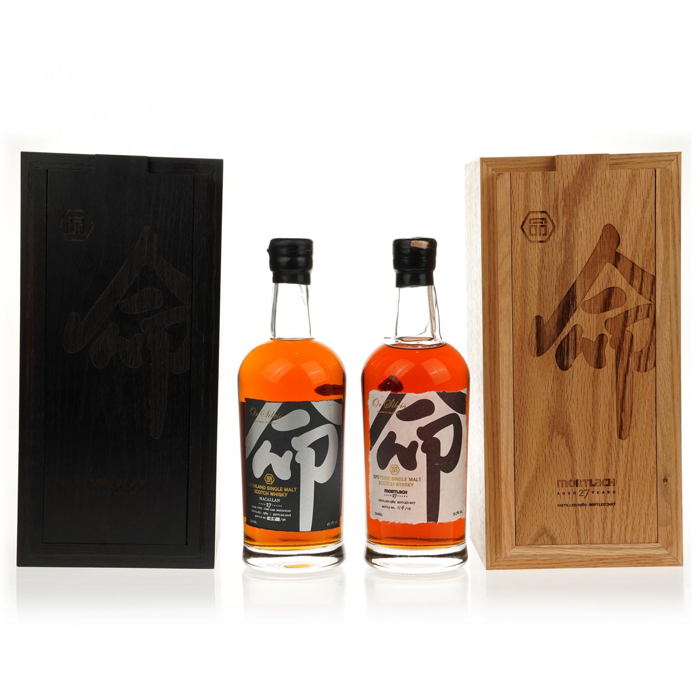 【威士忌】黑白双命 麦卡伦27年/慕赫27年 2支组 700ml*2