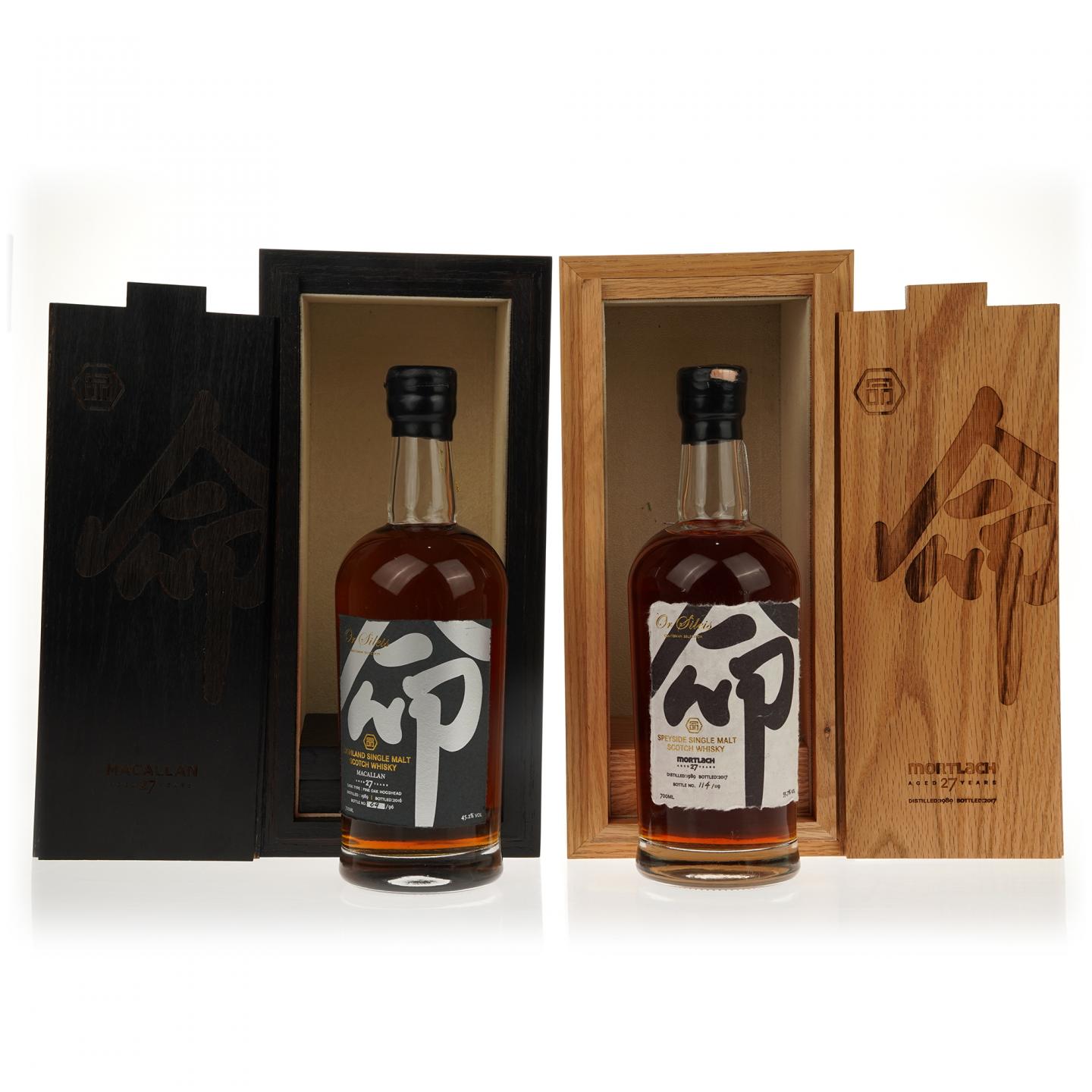 【威士忌】黑白双命 麦卡伦27年/慕赫27年 2支组 700ml*2