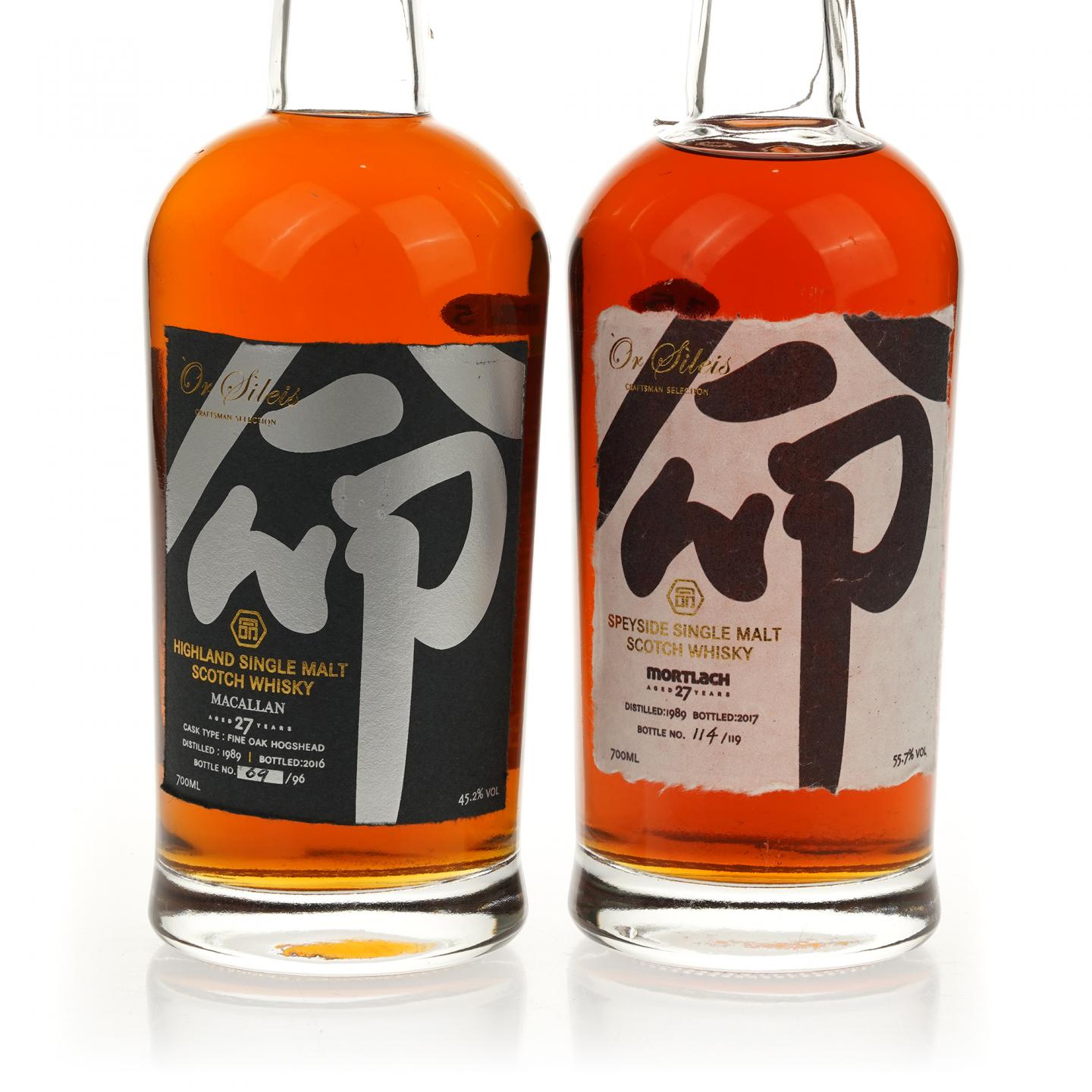 【威士忌】黑白双命 麦卡伦27年/慕赫27年 2支组 700ml*2