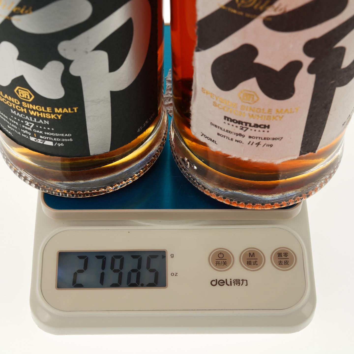 【威士忌】黑白双命 麦卡伦27年/慕赫27年 2支组 700ml*2