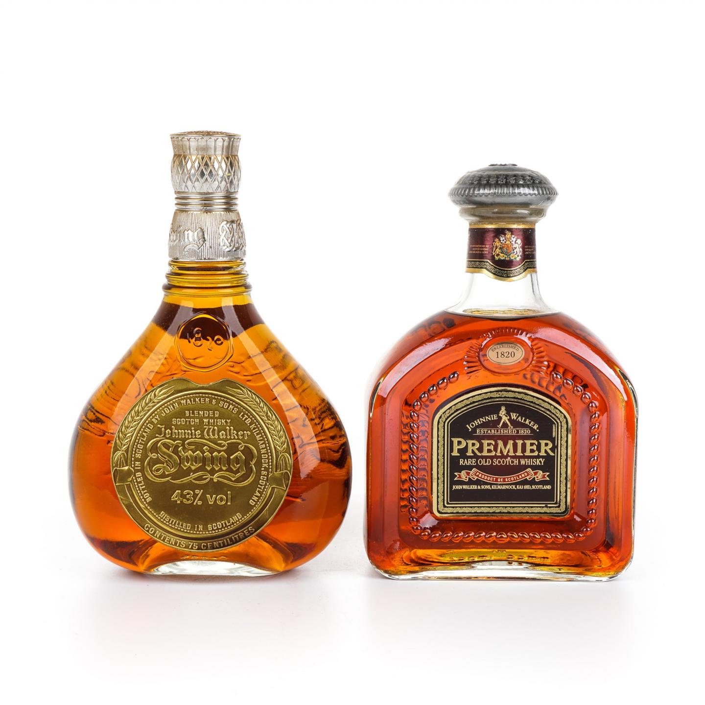 尊尼获加 Swing尊荣 + Premier珍藏老威士忌套装 750ml*2