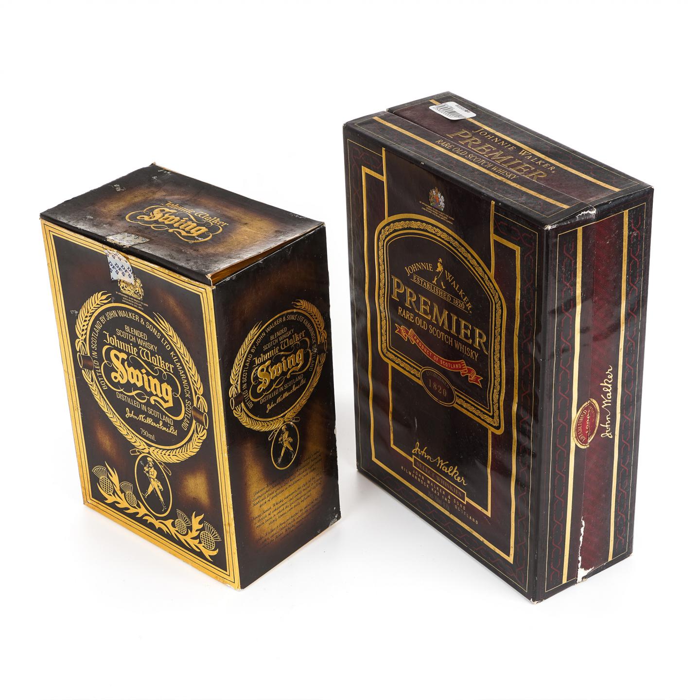 尊尼获加 Swing尊荣 + Premier珍藏老威士忌套装 750ml*2