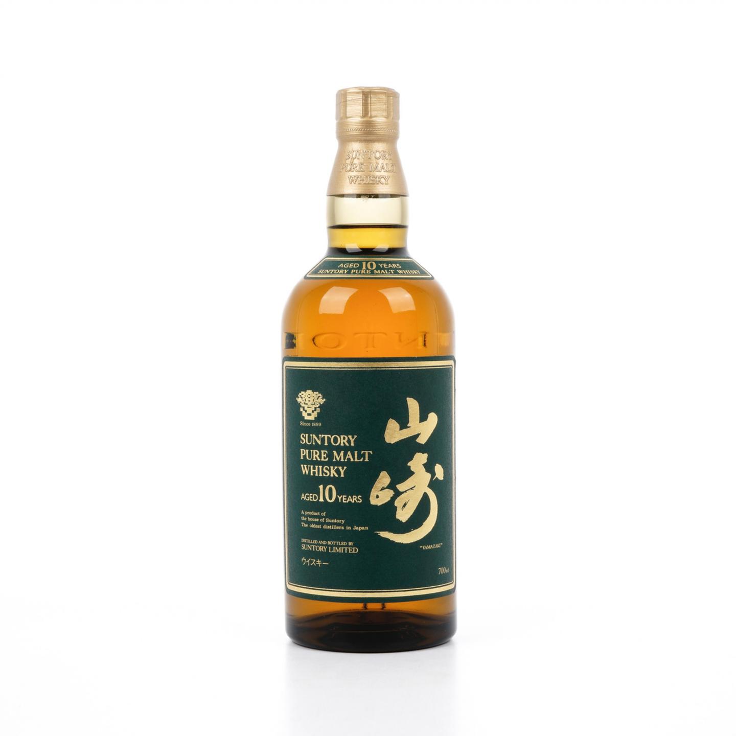 山崎 10年 金花标 Pure Malt 绿标 700ml