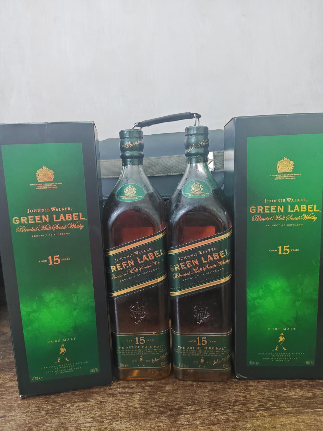 00年代绿牌绿方，一套两支1L