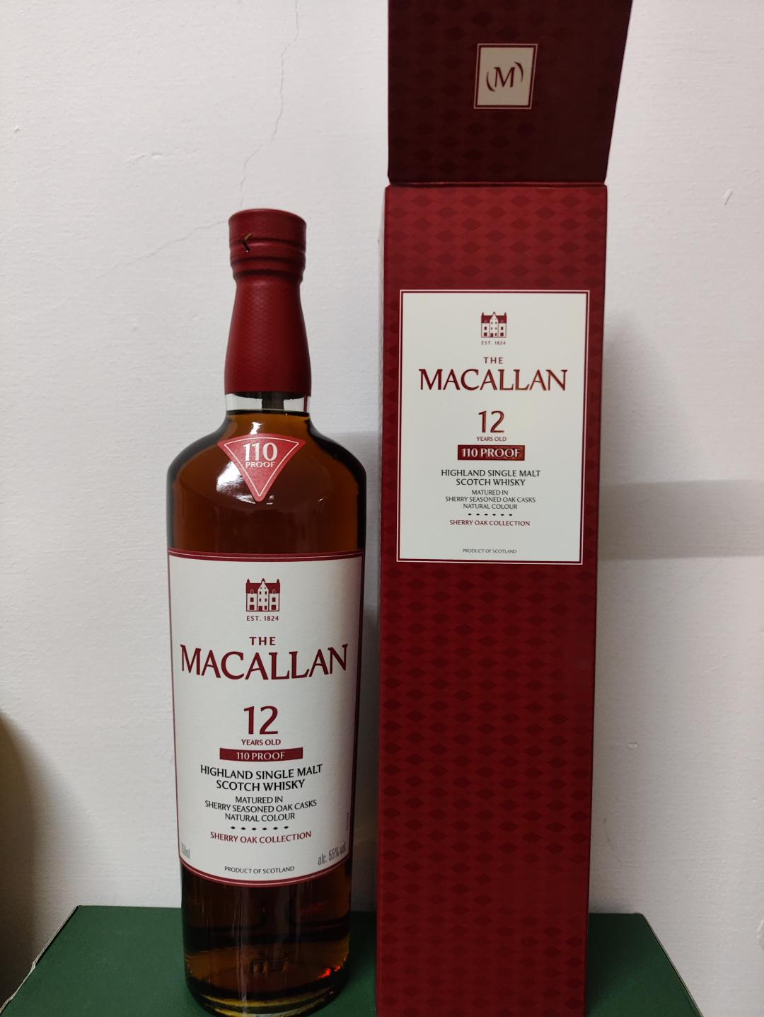 麦卡伦 12 年雪莉桶 110 Proof