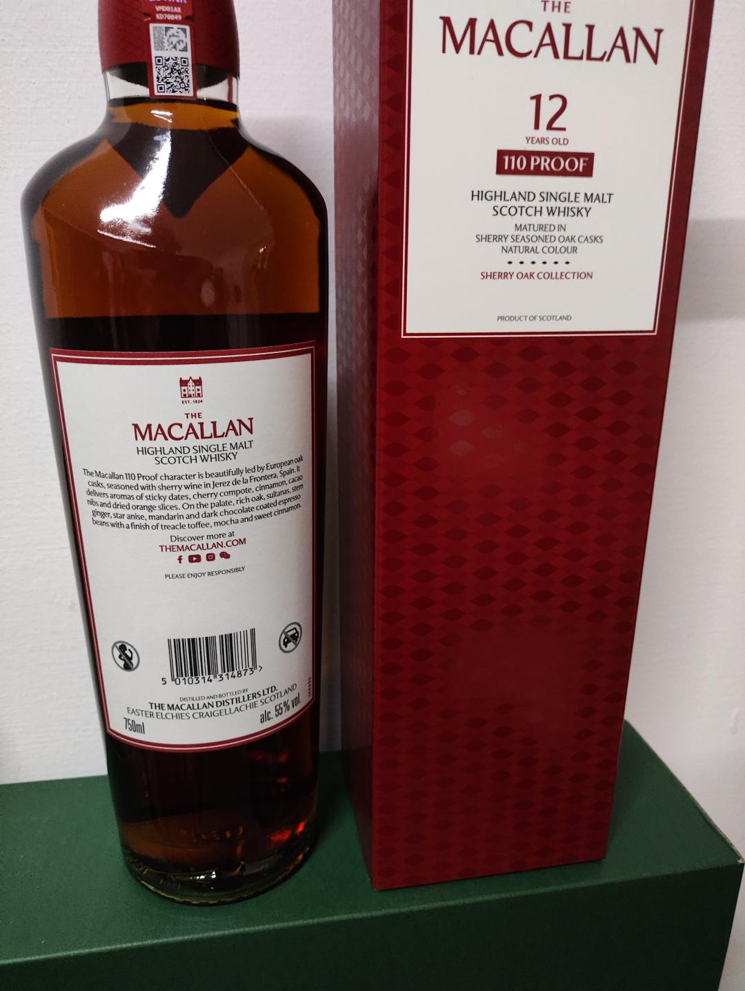 麦卡伦 12 年雪莉桶 110 Proof