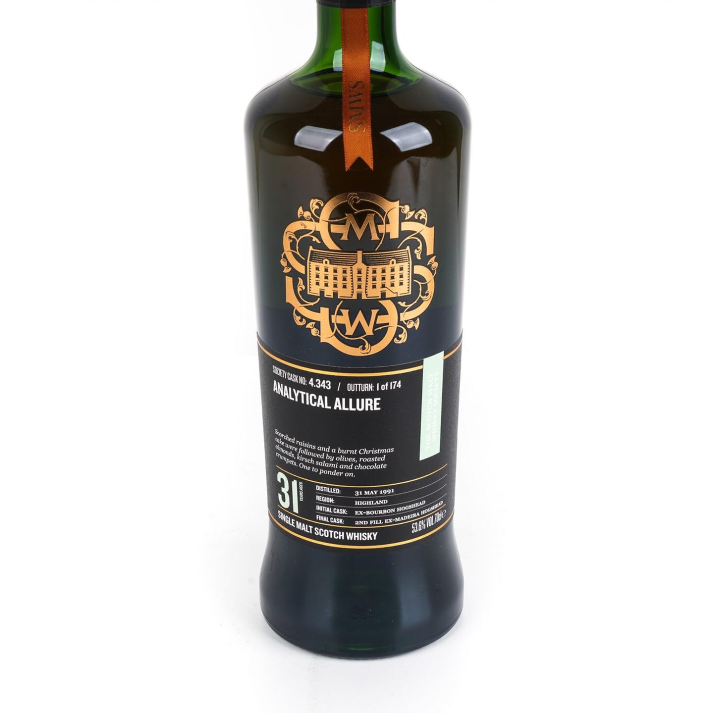 SMWS 4.343 高原骑士 31年 1991 马德拉桶后熟 酒窖珍藏系列