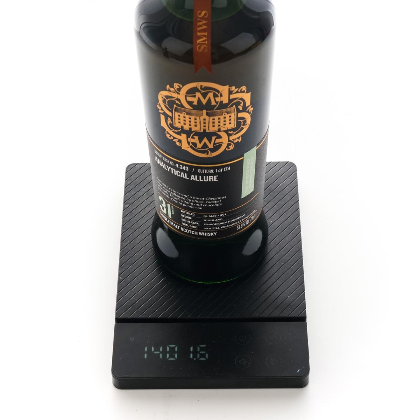 SMWS 4.343 高原骑士 31年 1991 马德拉桶后熟 酒窖珍藏系列