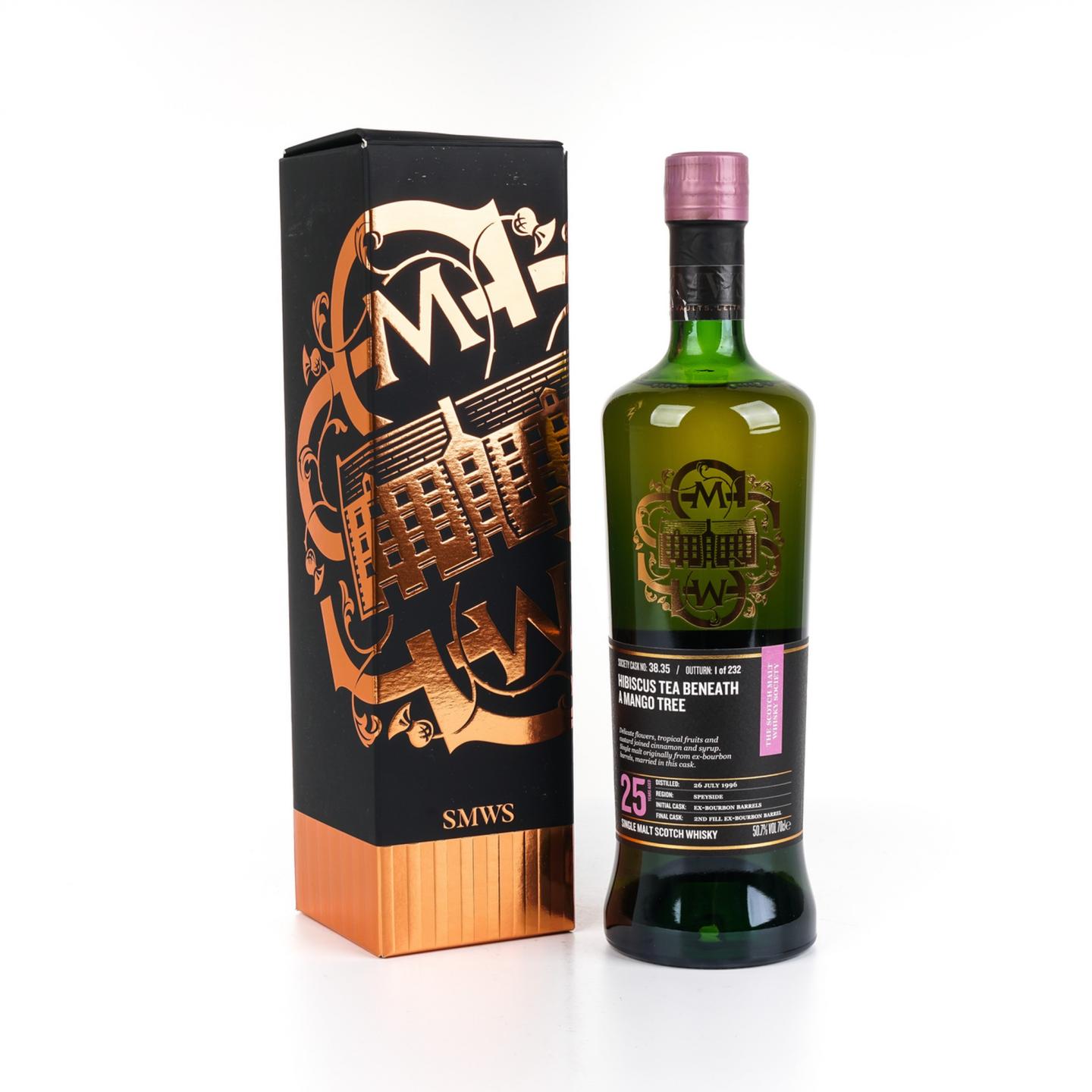 SMWS 38.35 凯普多尼克 25年 1996 芒果树下的洛神花茶