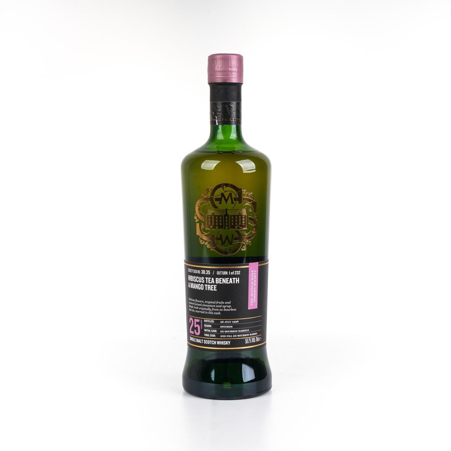 SMWS 38.35 凯普多尼克 25年 1996 芒果树下的洛神花茶