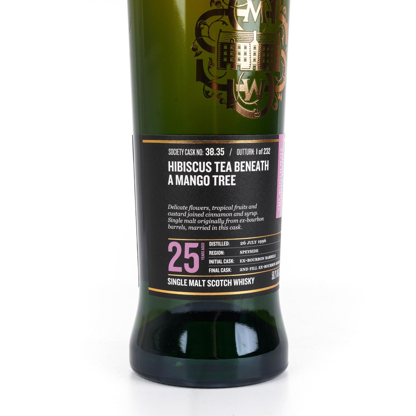 SMWS 38.35 凯普多尼克 25年 1996 芒果树下的洛神花茶