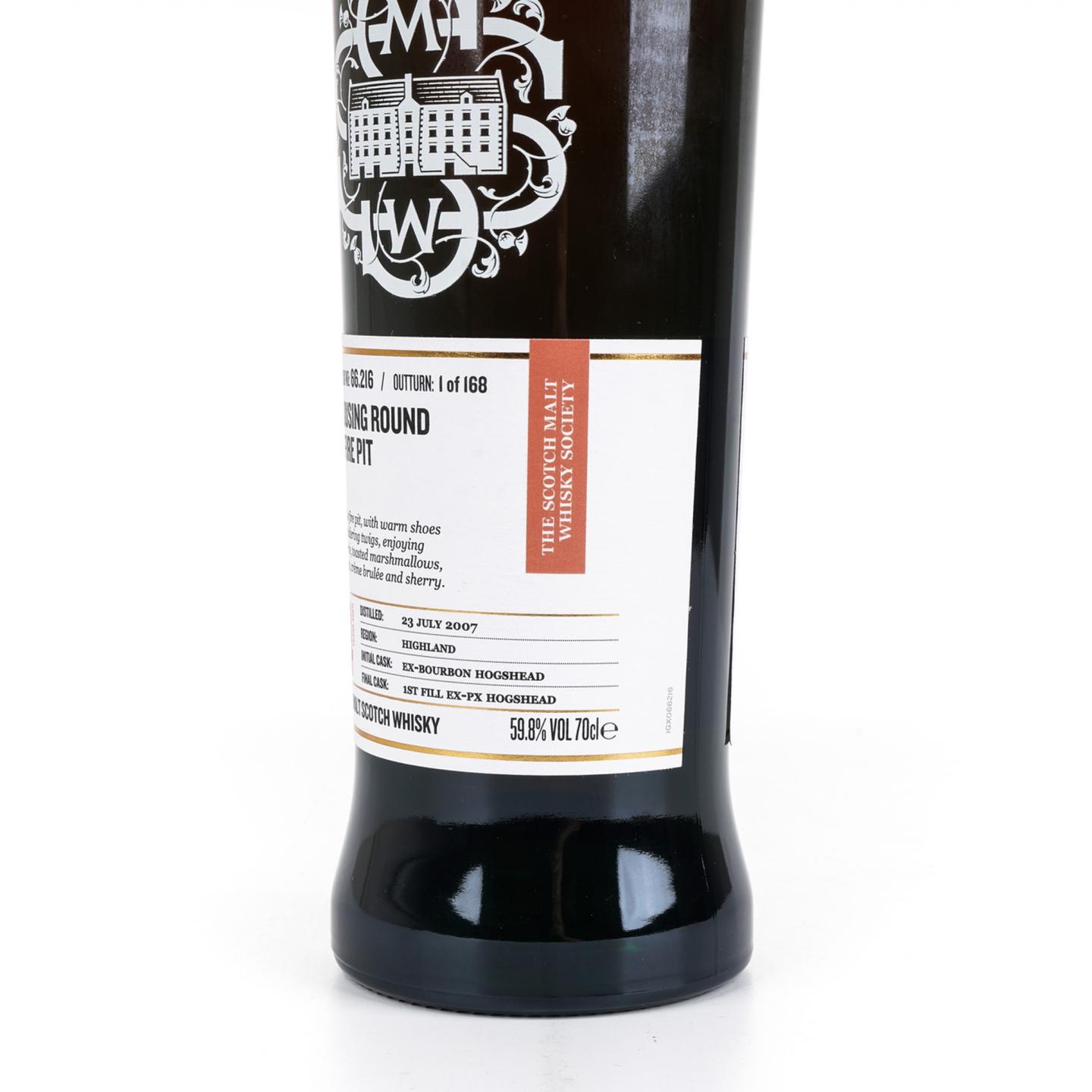 SMWS 66.216 阿德摩尔 14年 2007 PX雪莉桶后熟 围篝火狂欢