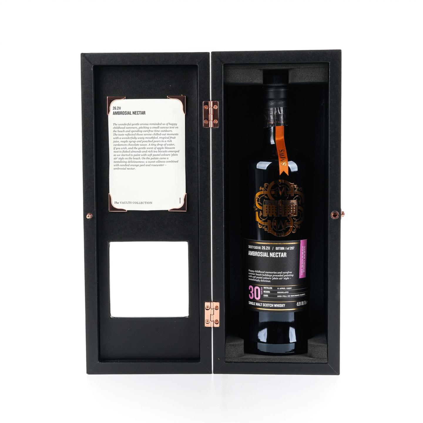 SMWS 26.211 克里尼利基 30年 1992 酒窖珍藏系列 美味花蜜