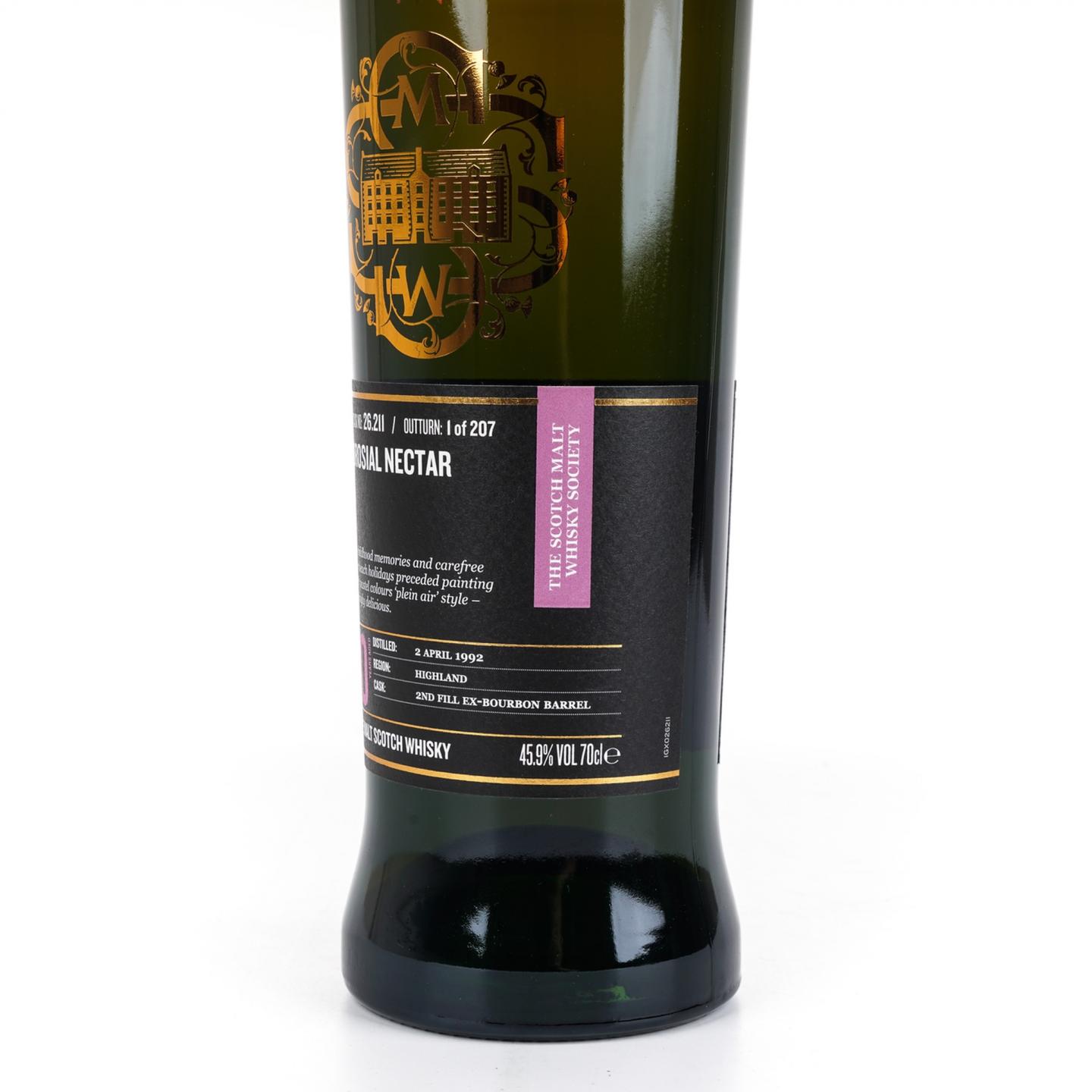 SMWS 26.211 克里尼利基 30年 1992 酒窖珍藏系列 美味花蜜