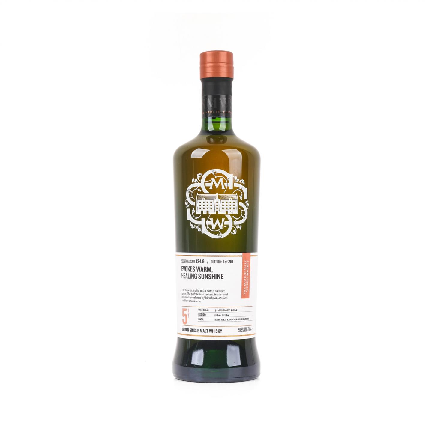 SMWS 134.9 John 5年 2014 印度威士忌