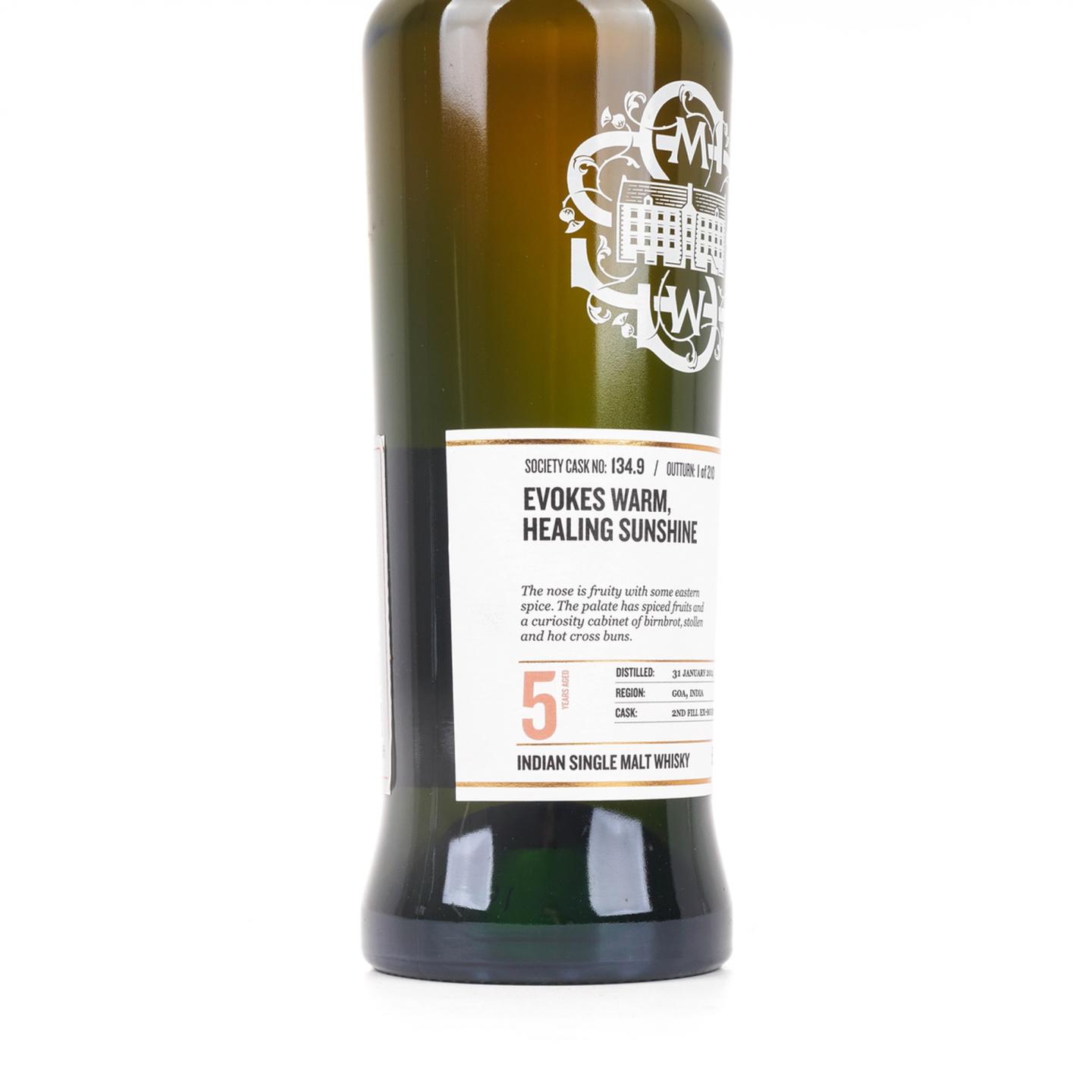 SMWS 134.9 John 5年 2014 印度威士忌