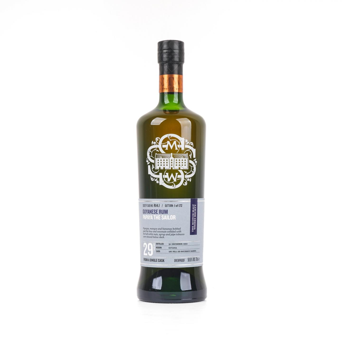 SMWS R14.1 Uitvlugt 29年 1991 圭亚那单桶朗姆酒