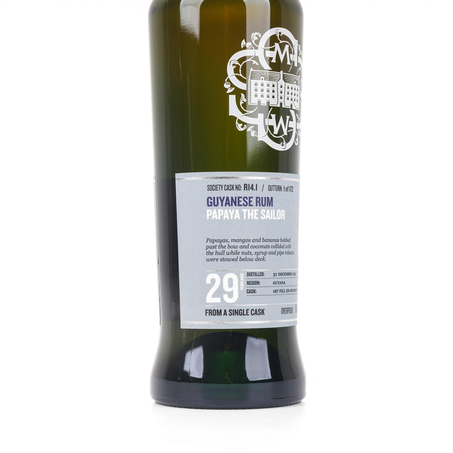 SMWS R14.1 Uitvlugt 29年 1991 圭亚那单桶朗姆酒