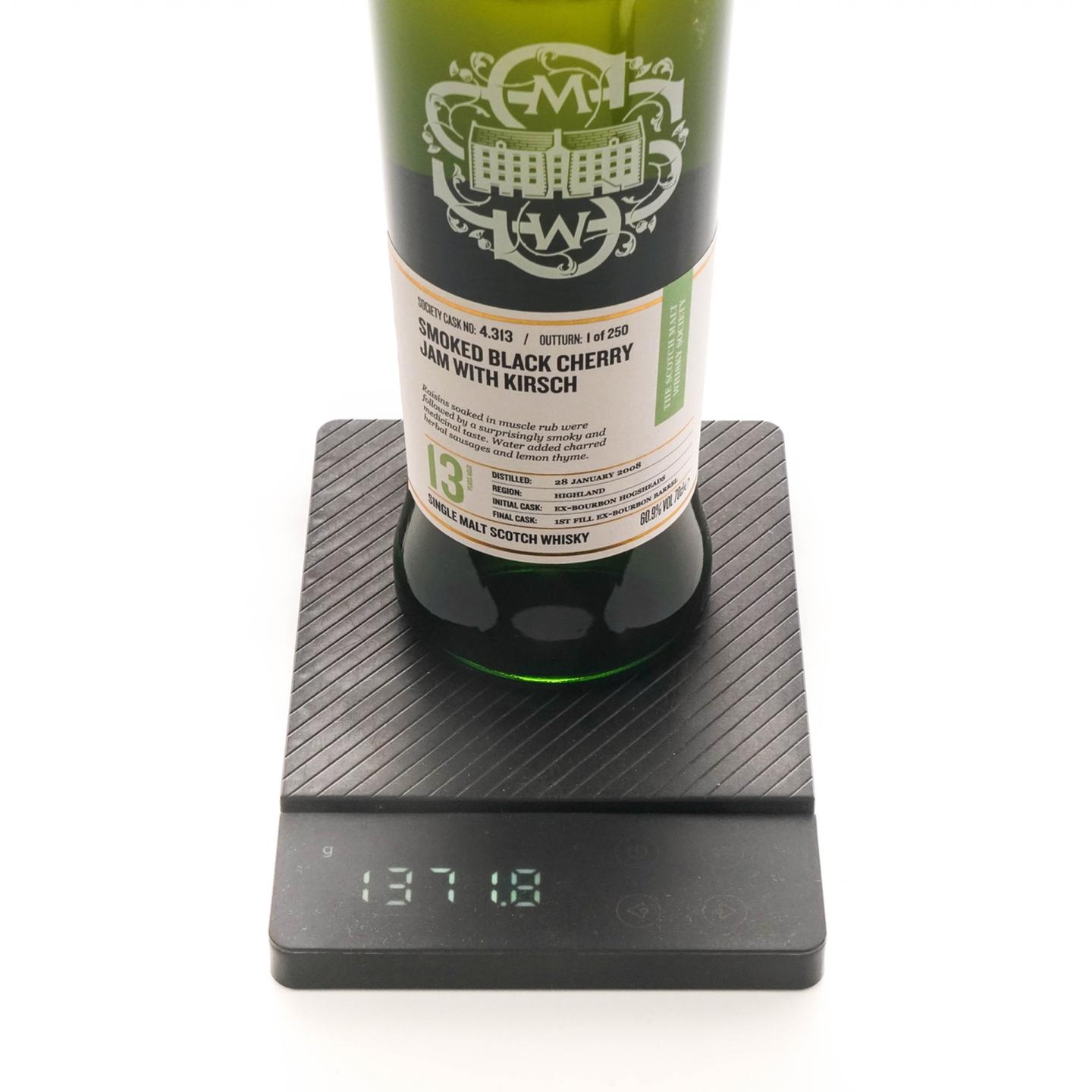 SMWS 4.313 高原骑士 13年 2008