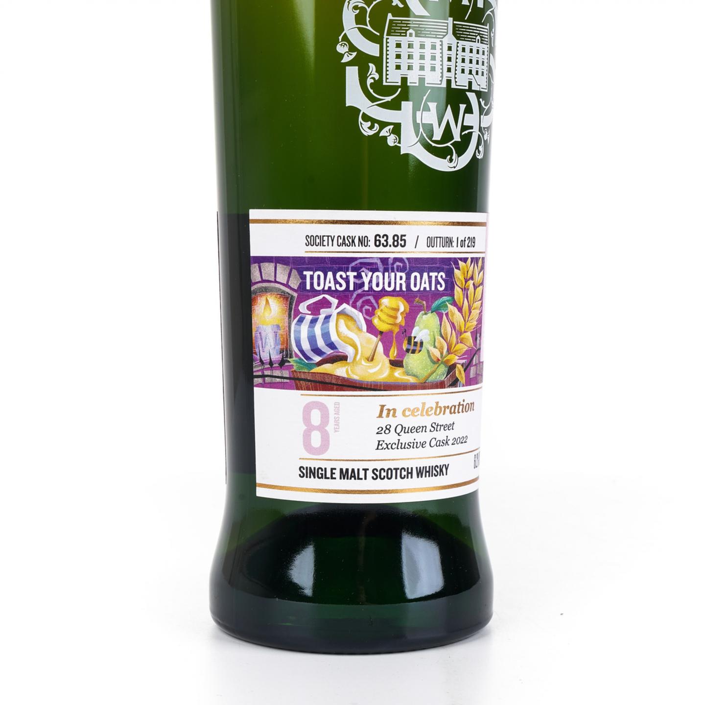 SMWS 63.85 格兰道奇 8年 Queen Street 2022专属限量 烘烤燕麦