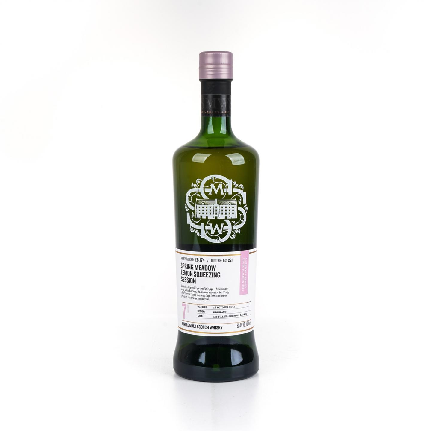 SMWS 26.174 克里尼利基 7年 2013-2021 春日草地柠檬榨汁时刻 行货