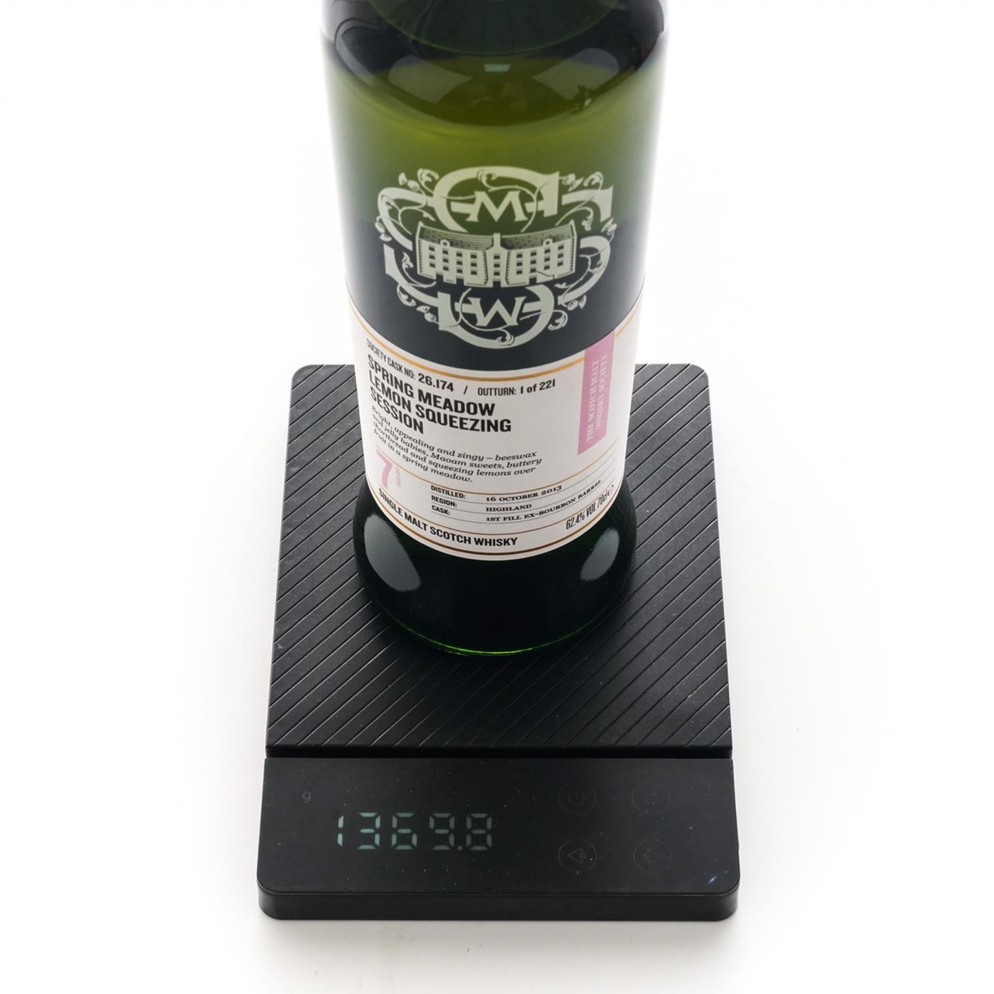 SMWS 26.174 克里尼利基 7年 2013-2021 春日草地柠檬榨汁时刻 行货