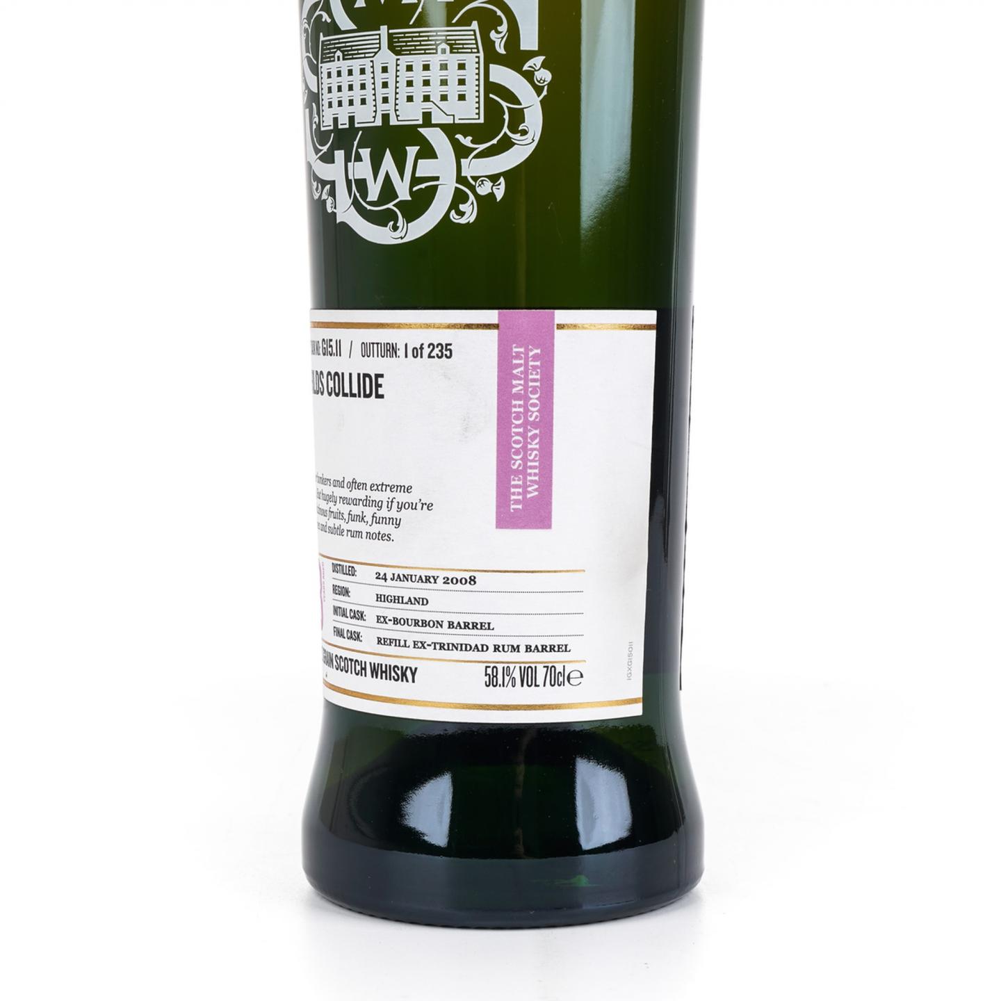 SMWS G15.11 罗曼湖 13年 2008 单谷 世界碰撞