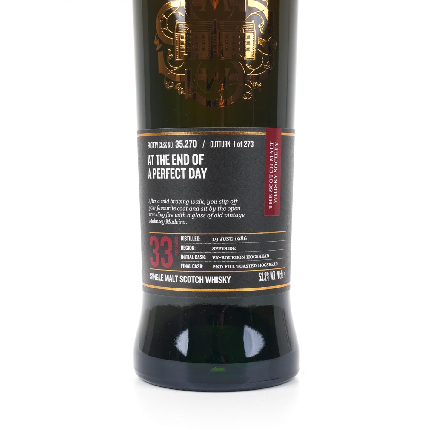 SMWS 35.270 格兰莫雷 33年 1986