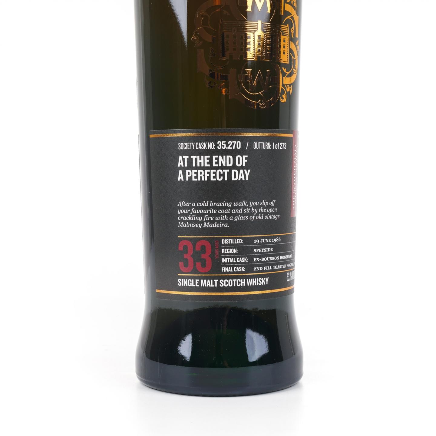 SMWS 35.270 格兰莫雷 33年 1986