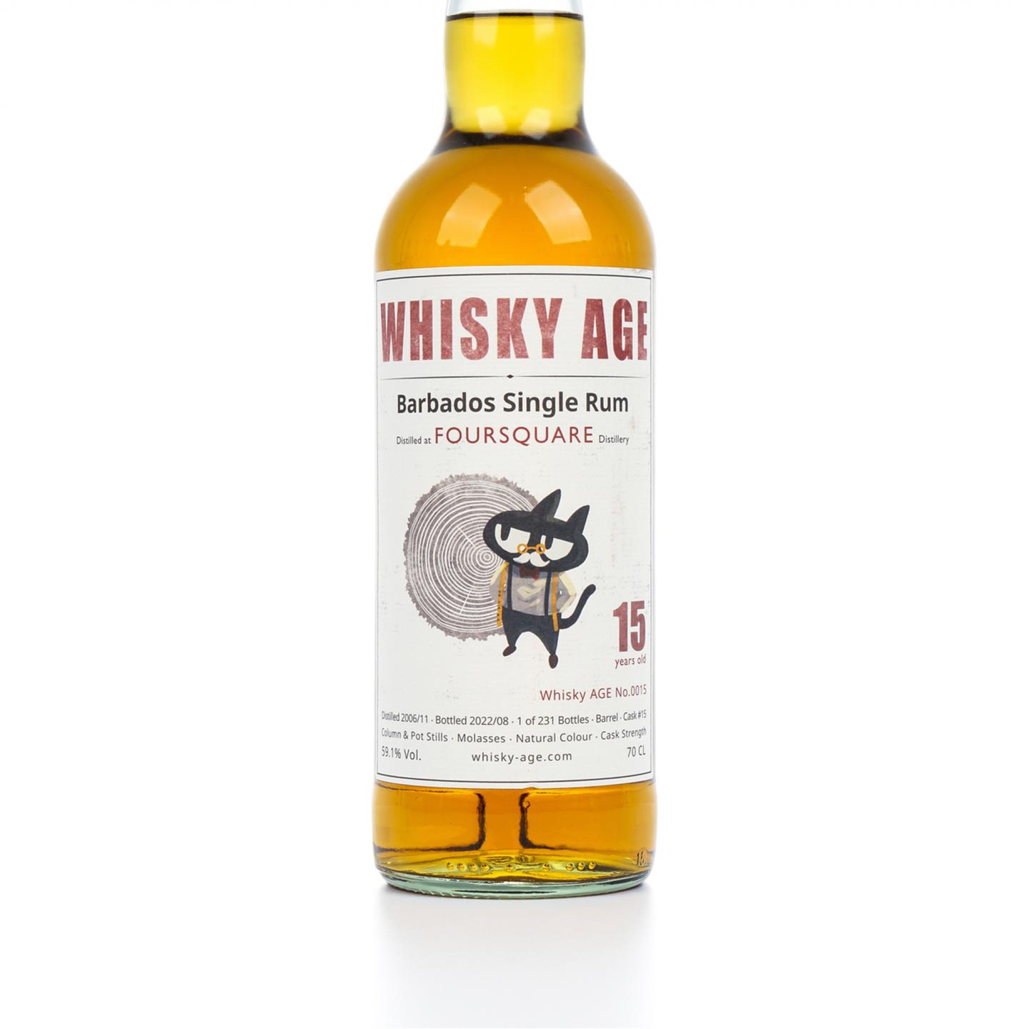 四方 15年 2006-2022 桶强 巴巴多斯朗姆酒 Whisky AGE