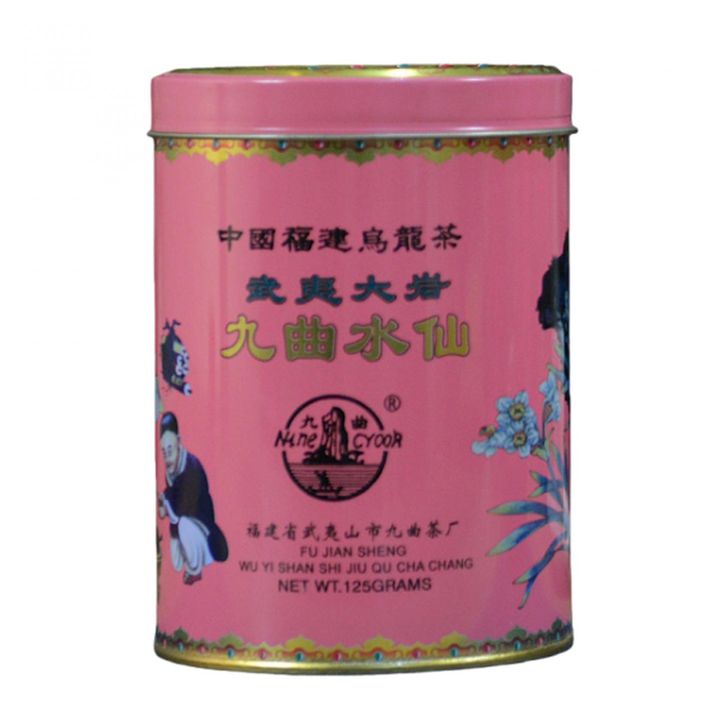 1998年 武夷山市九曲茶厂 原箱大岩产区九曲水仙 125g*3罐 干仓