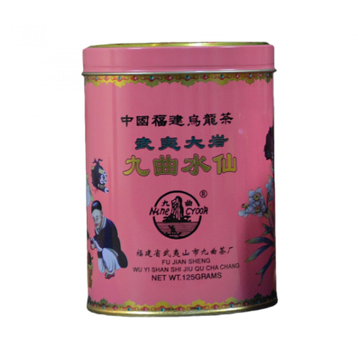 1998年 武夷山市九曲茶厂 原箱大岩产区九曲水仙 125g*3罐 干仓