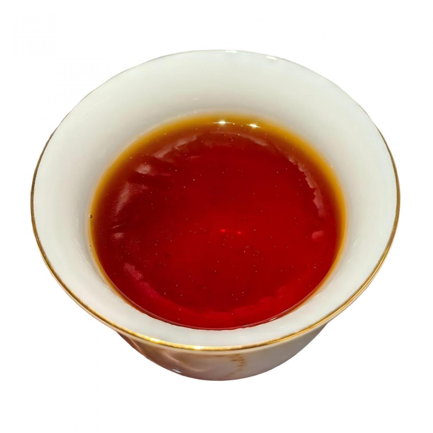 1990年代 甲级黄印老生茶 一饼 357g 干仓